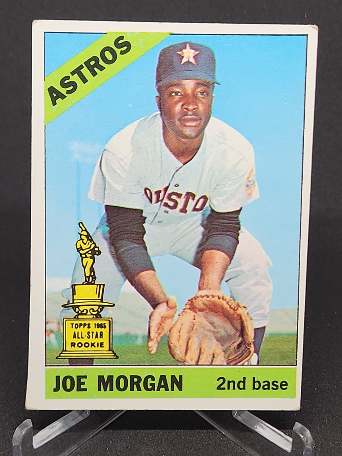 1966 Topps Baseball Joe Morgan Card #195 Houston Astros AS Rookie Trophy HOF