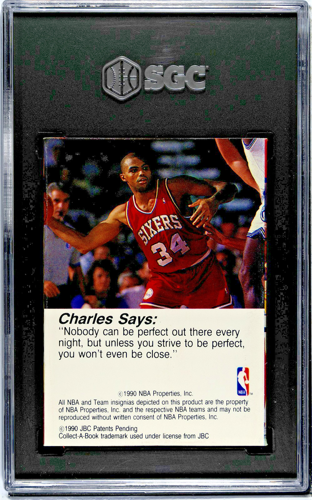 1990 NBA Hoops Collect-A-Books Charles Barkley SGC Graded 6 Low POP Just Graded!