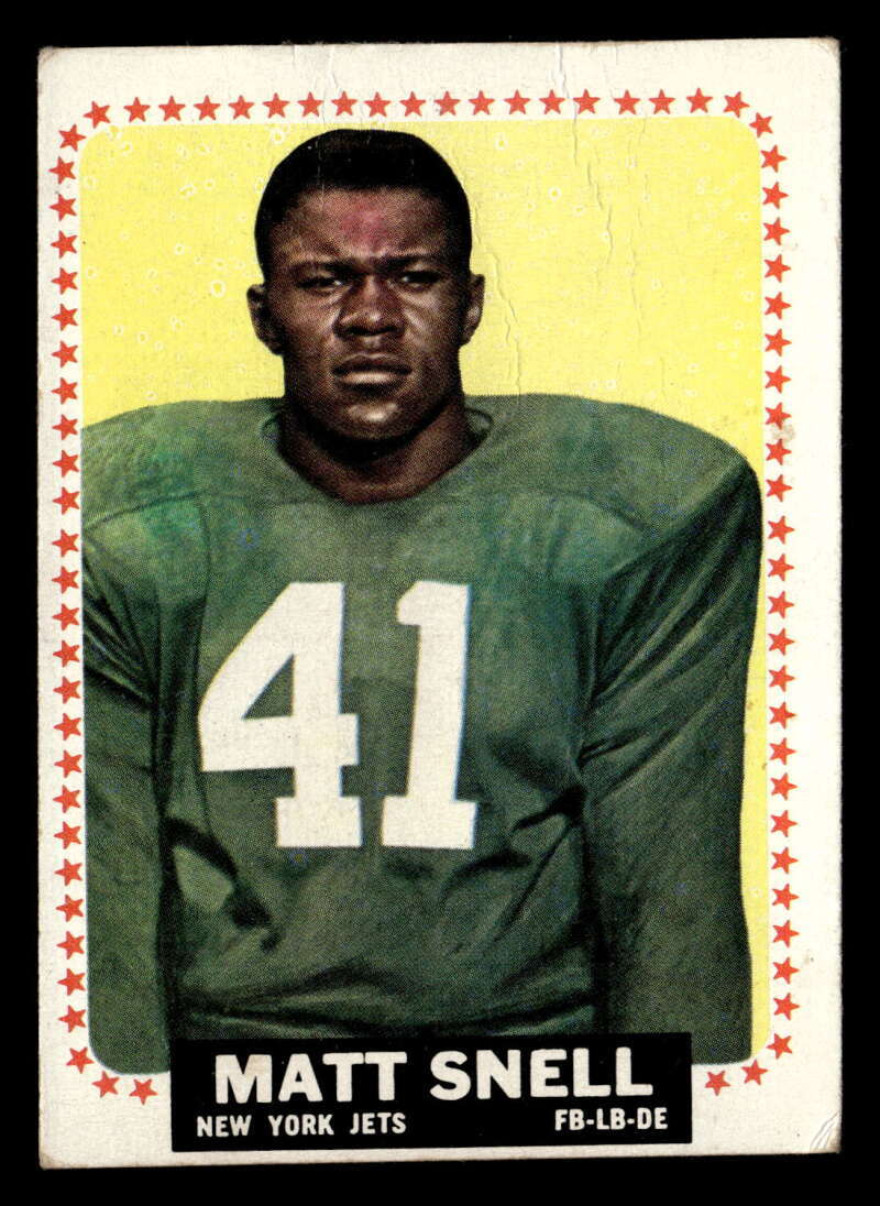 1964 Topps Matt Snell #125 Rookie New York Jets VG/VG-EX Y6880