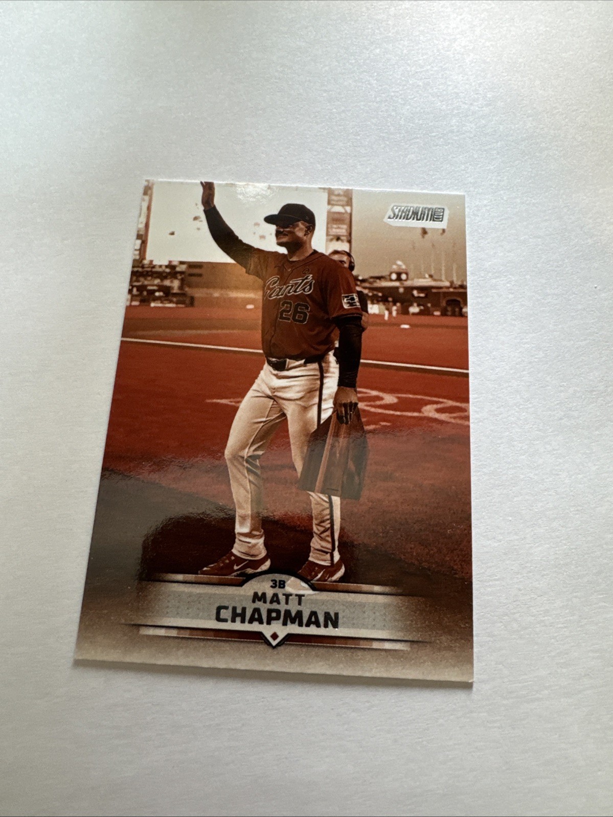 Matt Chapman Sepia Foil Parallel 2025 Topps Stadium Club Baseball