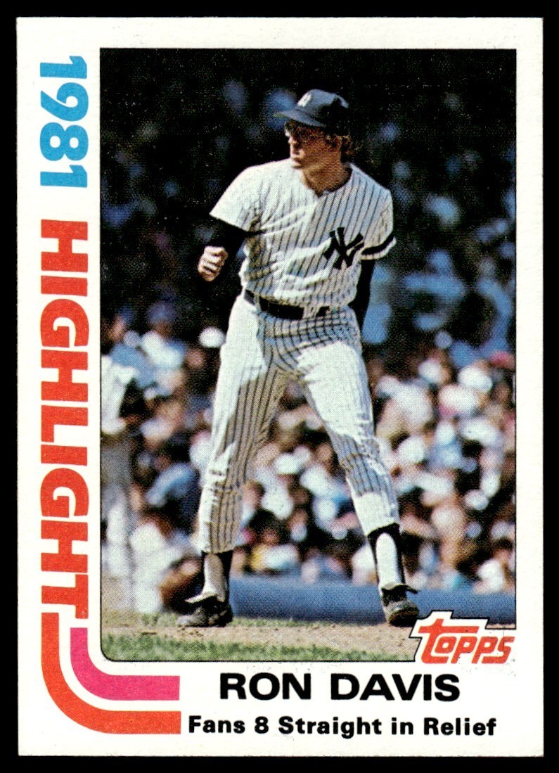 1982 Topps Baseball Card #s 1-250 NMMT You Pick + Free Shipping!