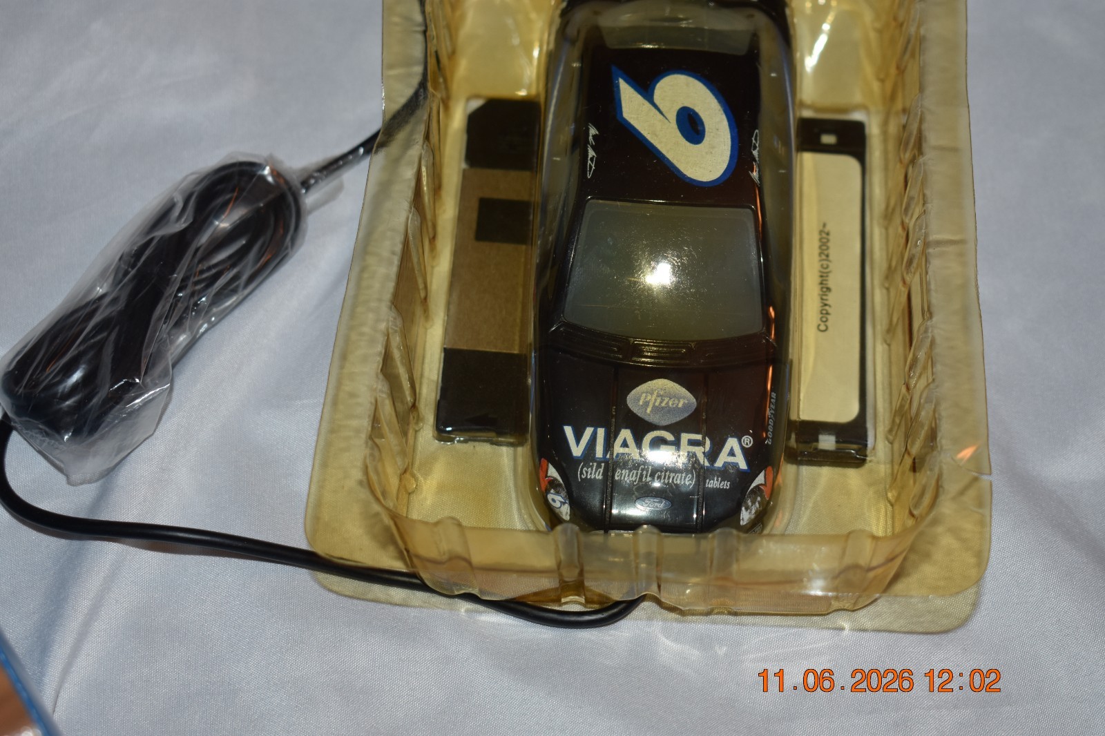 NASCAR #6 Mark Martin VIAGRA MOUSE 2002 , New in Opened Box, VIAGRA Racing Team