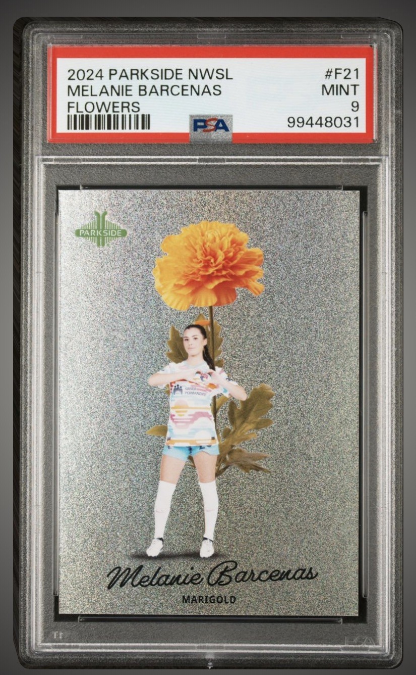 2024 Parkside NWSL Vol. 1 Flowers Melanie Barcenas #F-21 /200 SD Wave PSA 9