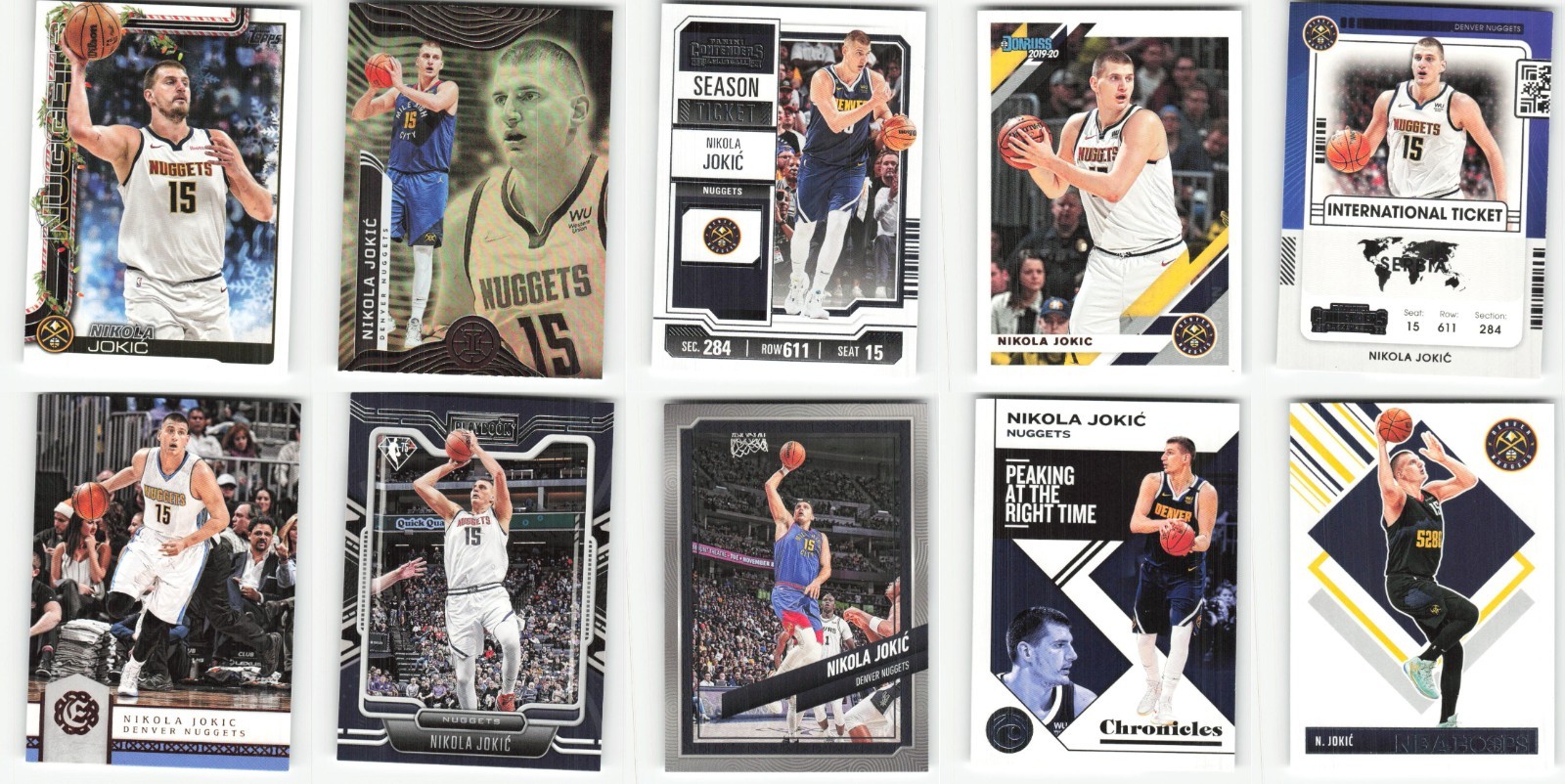 Nikola Jokic Denver Nuggets 50 Card Lot NBA Basketball – Exact Cards Shown