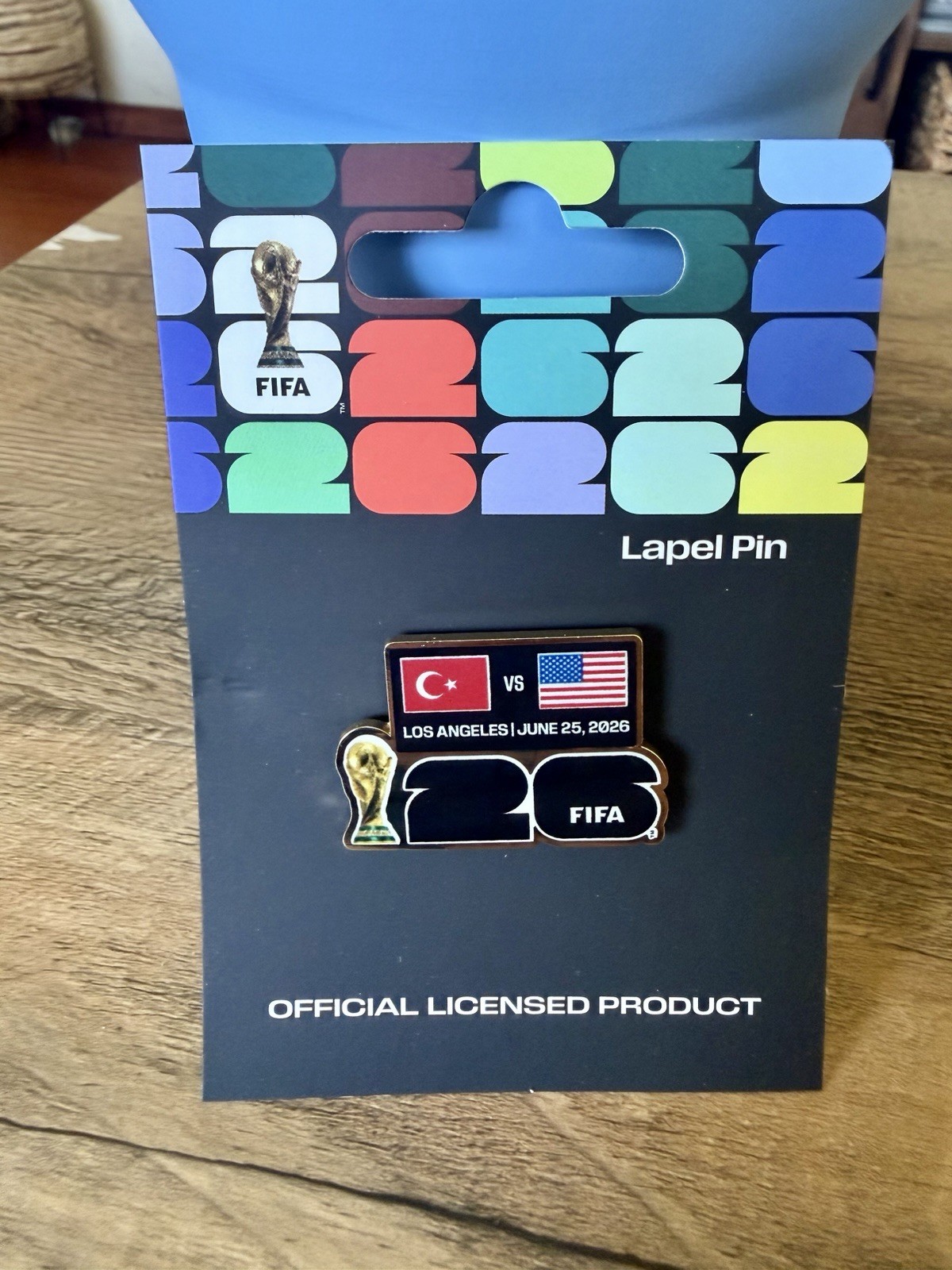 Match Pin USA VS Türkiye 2026 Official Fifa World Cup Los Angeles Sold Out New