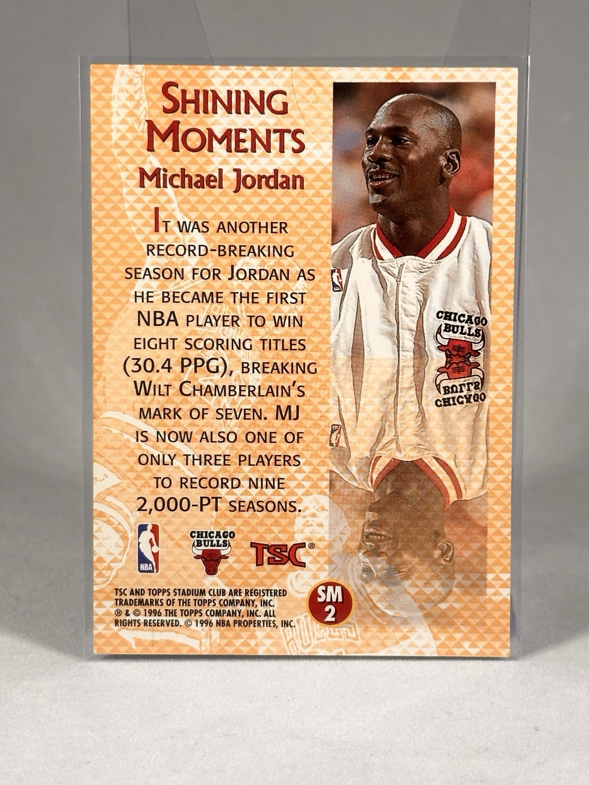 1996-97 Topps Stadium Club – Shining Moments Michael Jordan #SM 2