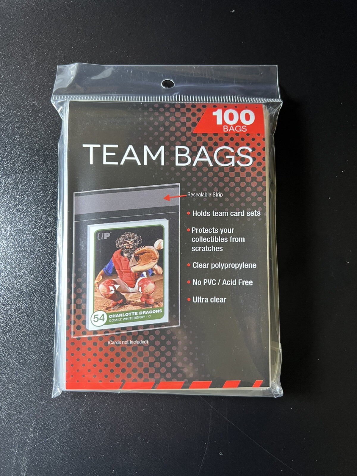 (10000) Ultra Pro Resealable Team Bags 100 Packs of 100 (no logo)