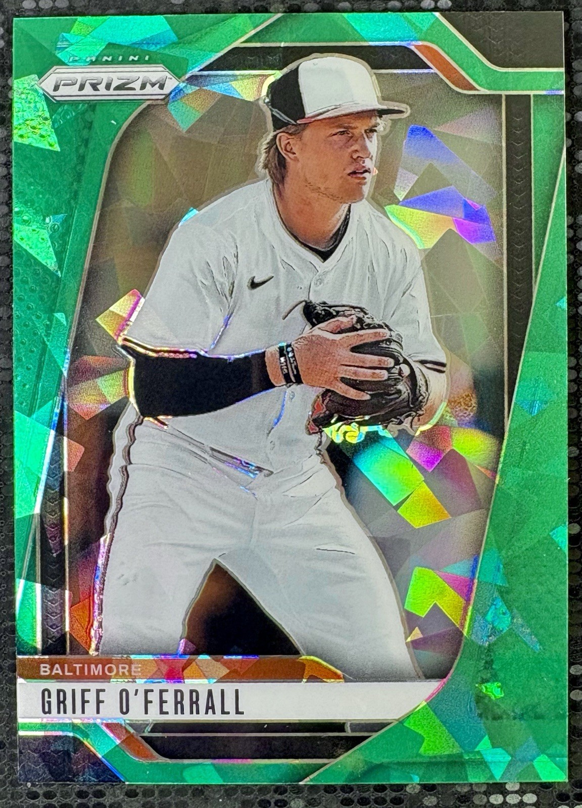 2025 Panini Prizm – Griff O’Ferrall #3 Green Ice Prizm – Baltimore Orioles