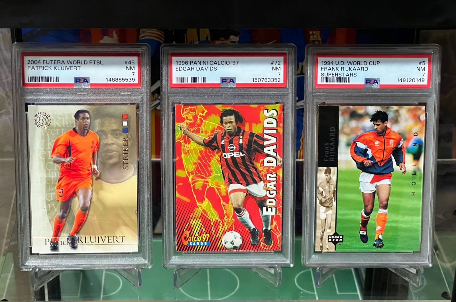 Netherlands Hat-trick PSA Lot Patrick Kluivert + Edgard Davids + Frank Rijkaard
