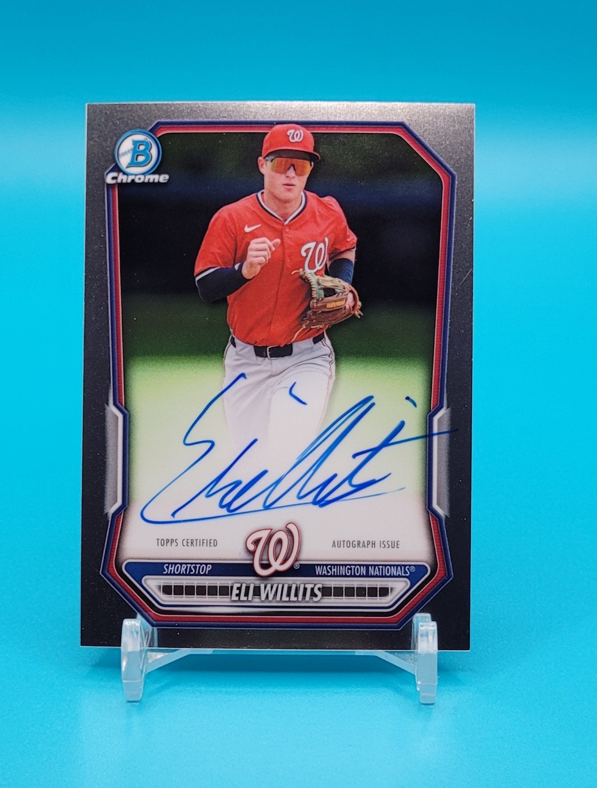 2026 Bowman Baseball Eli Willits #CPA-EW Chrome Auto F774
