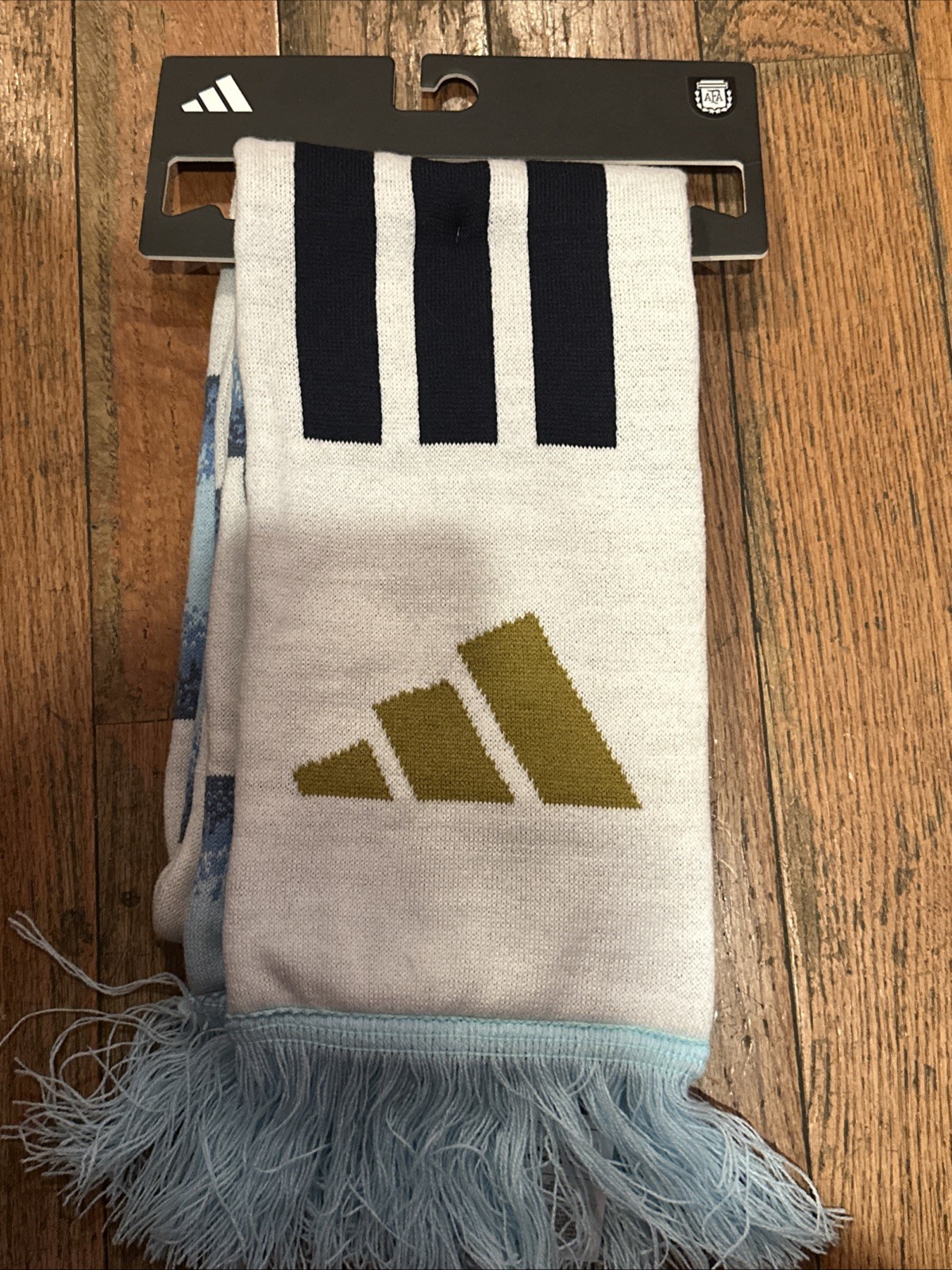 Brand New adidas Argentina 2026 Soccer Scarf KE1385 Icey Blue White