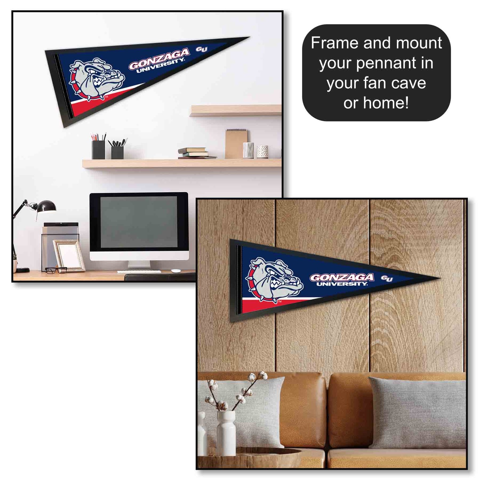 Gonzaga Bulldogs 12×30 Felt Pennant
