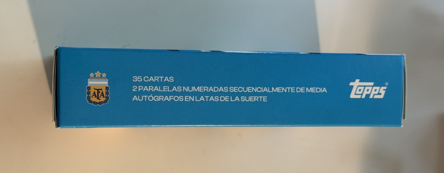 2026 Topps Argentina Soccer Collector Tin SEALED Box #’d Parallels Autos