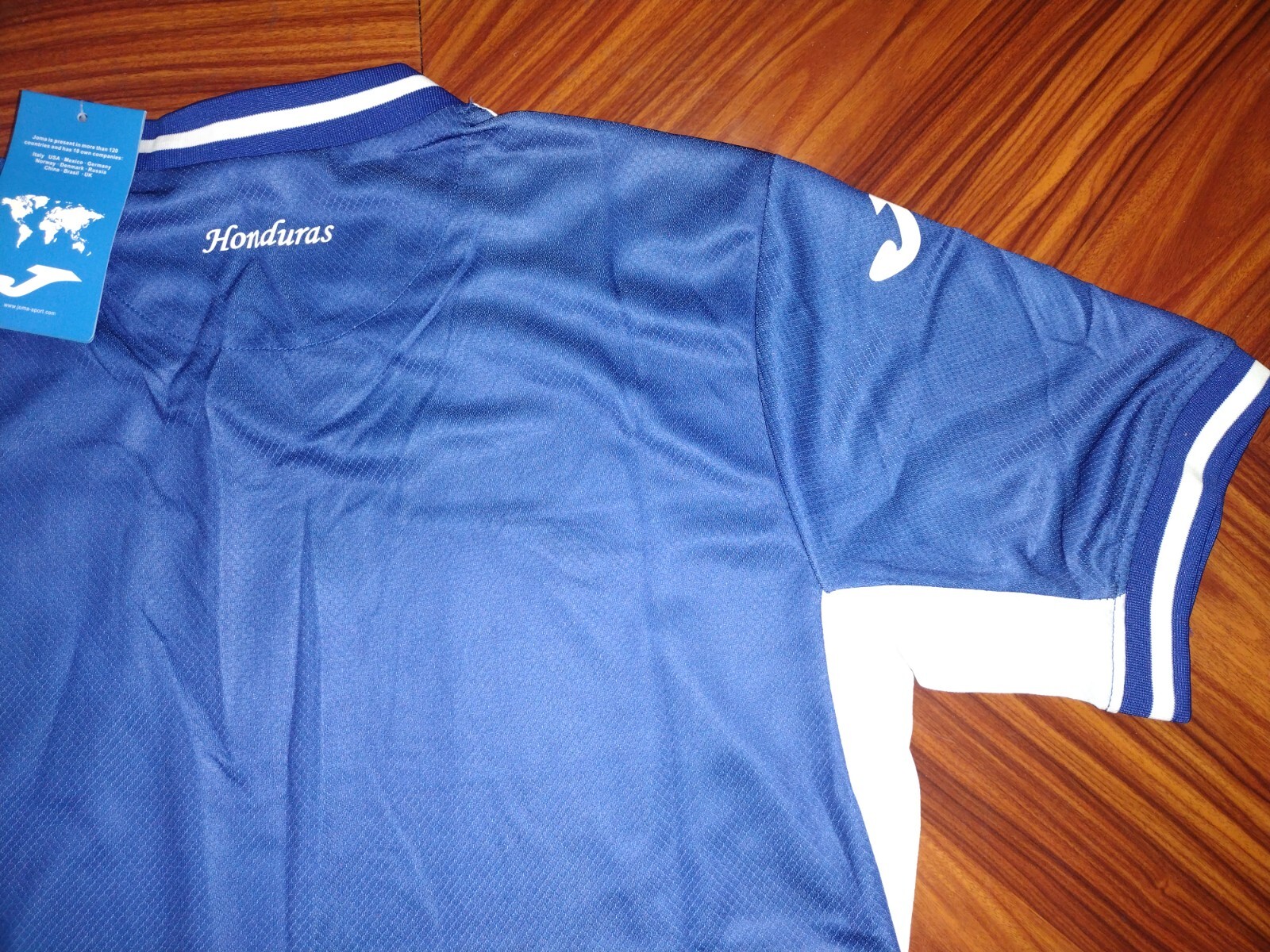 JOMA HONDURAS THIRD JERSEY 2024 WHITE/BLUE ALL SIZES AVAILABLE