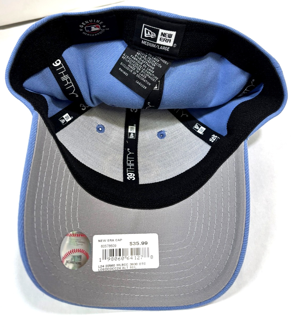 Los Angeles Dodgers MLB NE 2024 City Connect ALT Flex-Fit Hat~Powder Blue