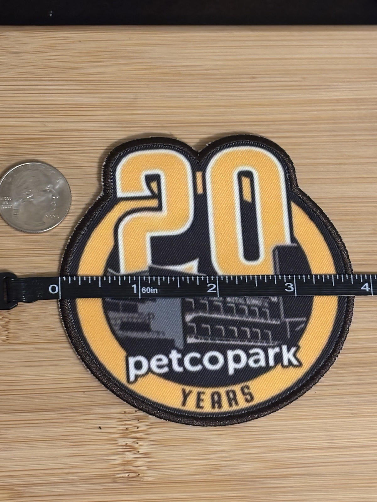 New Petco Park 20th Anniversary Logo Sew On Patch Santiago Padres 4″ Free Shipp