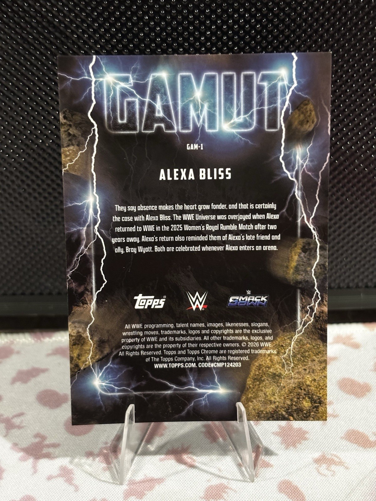 Topps 2026 Topps Chrome WWE Alexa Bliss Gamut Insert #GAM-1 SmackDown