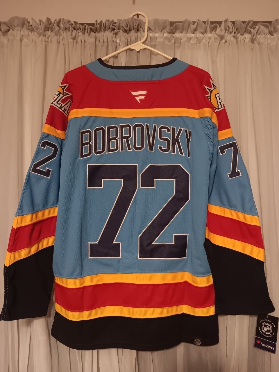 Sergei Bobrovsky #72 Florida Panthers Blue Reverse Retro Jersey *Read Disc!!!*
