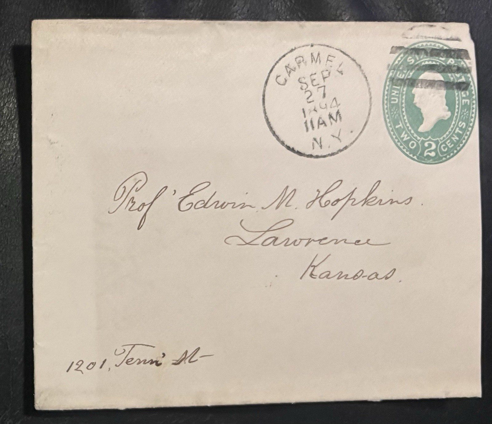 Big 12 Champs 1891 Kansas Jayhawks 1st Football Coach Ed Hopkins Correspondence