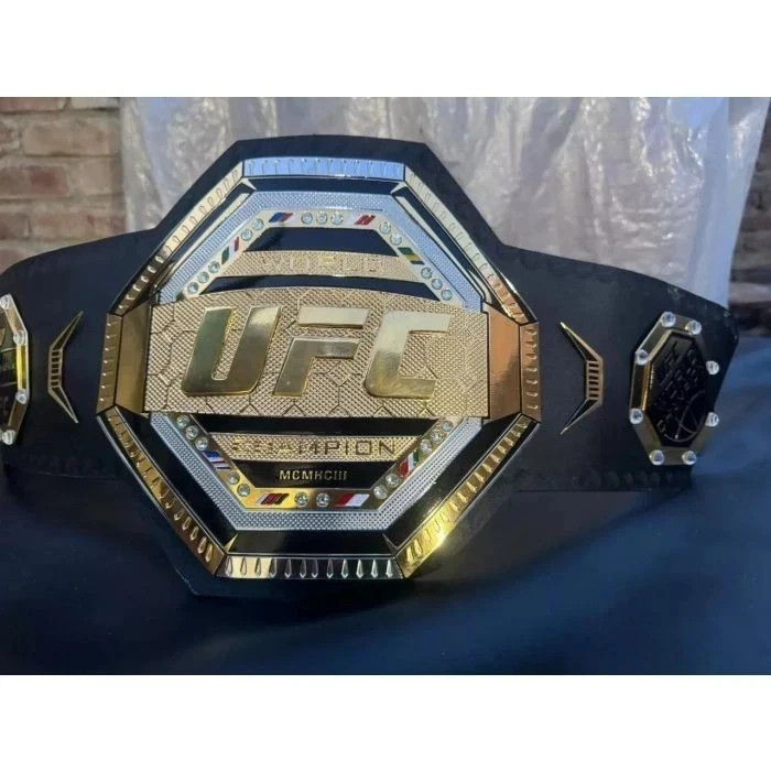 UFC Legacy Championship Title Belt Brass Gold Adult Size Replica Belt 4mm