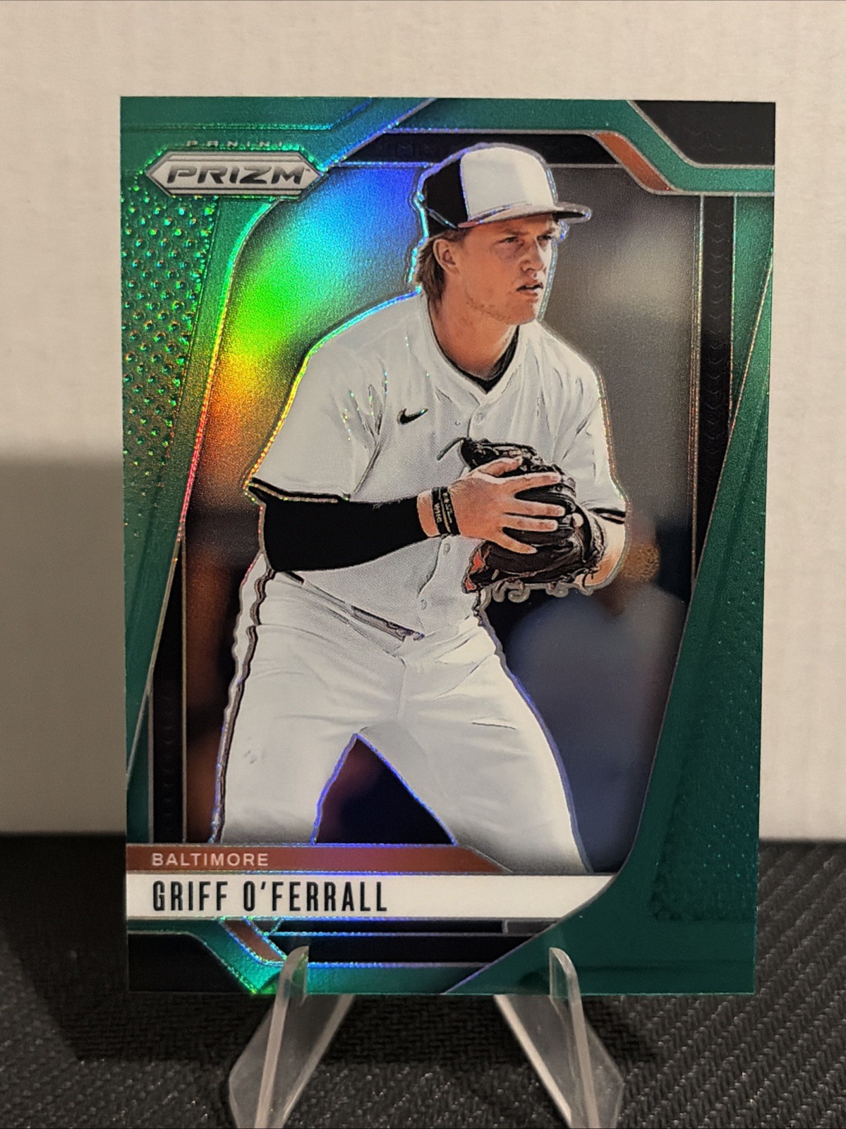 2025 Panini Prizm – Griff O’Ferrall, Griff O’Ferrall #3 Green Prizm (RC)