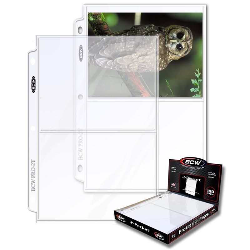 Pack of 100 PRO 2-POCKET 5 7/16 x 7 1/8
