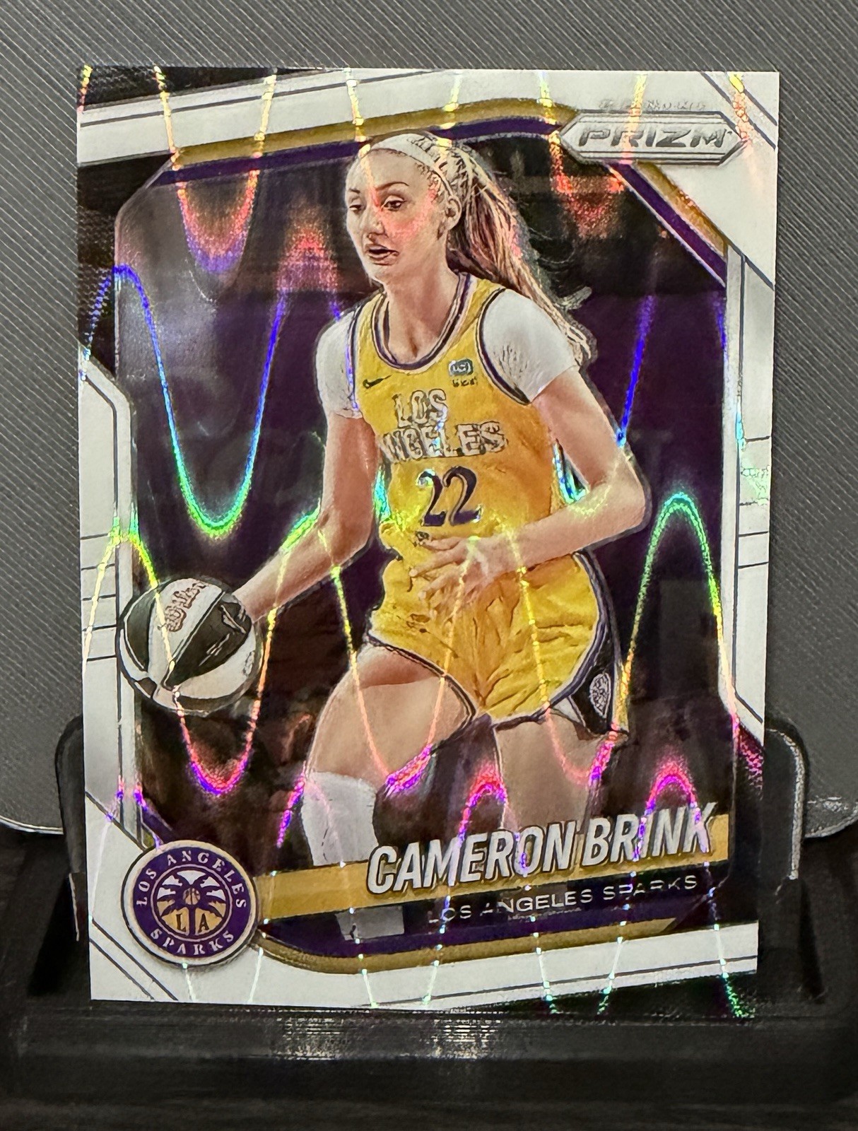 2025 Panini Prizm WNBA Cameron Brink White Seismic Prizm #87
