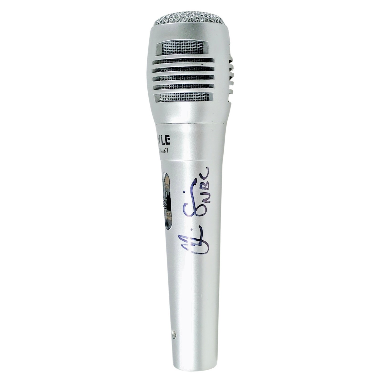 Chris Simms Signed Microphone NBC Inscription Exact Proof Photo COA NFL TV Auto