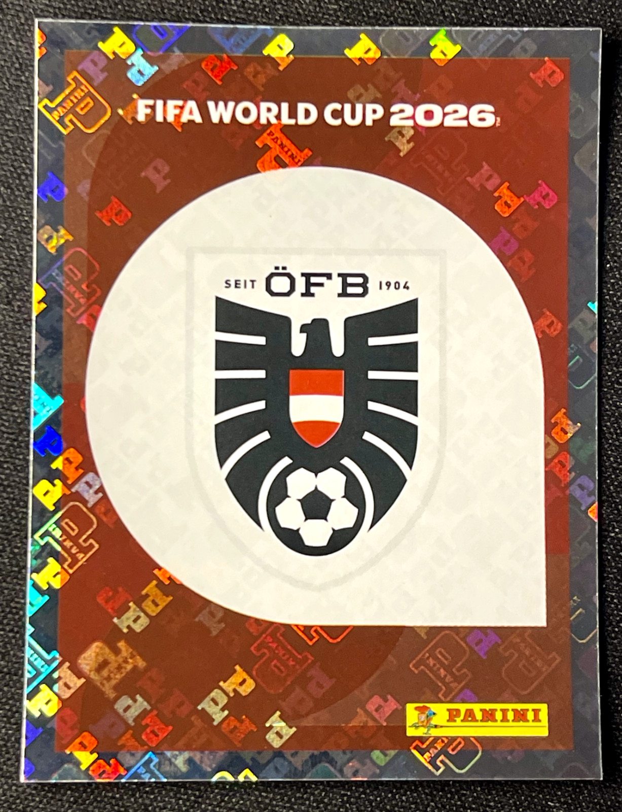Panini World Cup 2026 Stickers – TEAM CREST BADGE LOGO – Pick Your Team