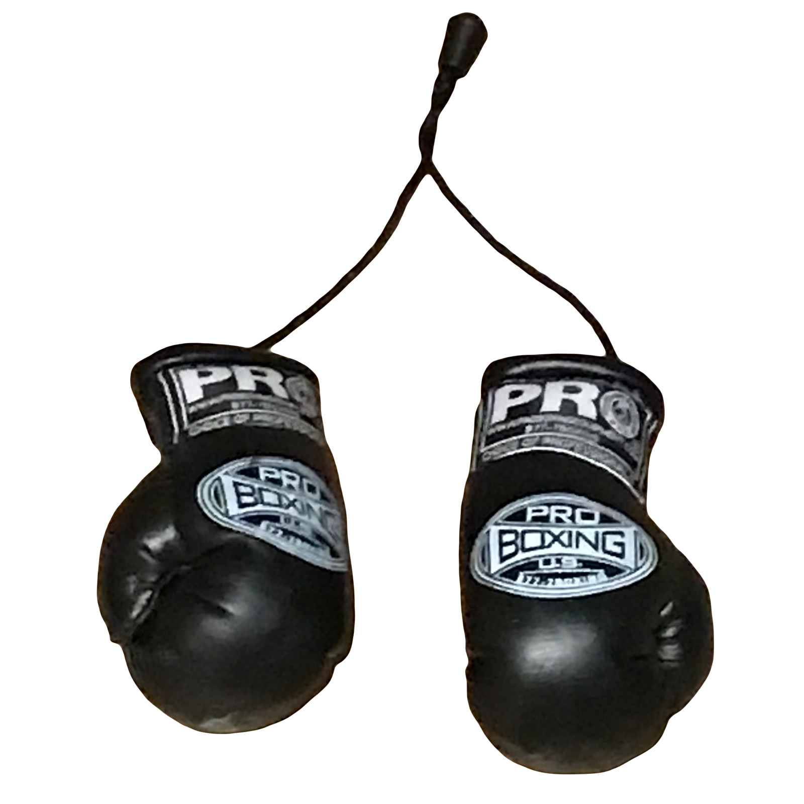 :💥 3 Inches Mini Boxing Gloves Hanging rearview mirror car hanging black