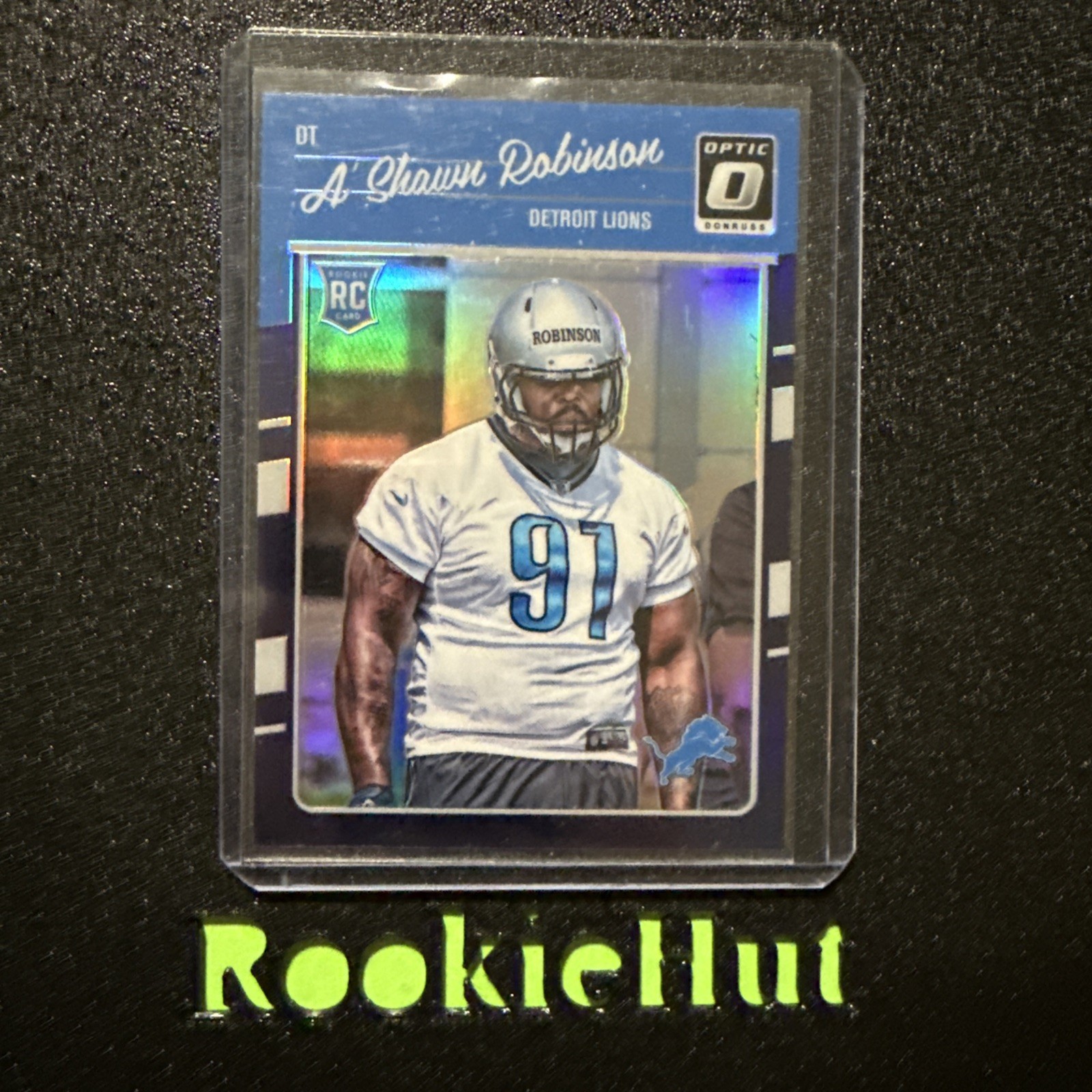 RH975 A’Shawn Robinson 2016 Donruss Optic – Holo Prizm #104 Lions Rookie Rc