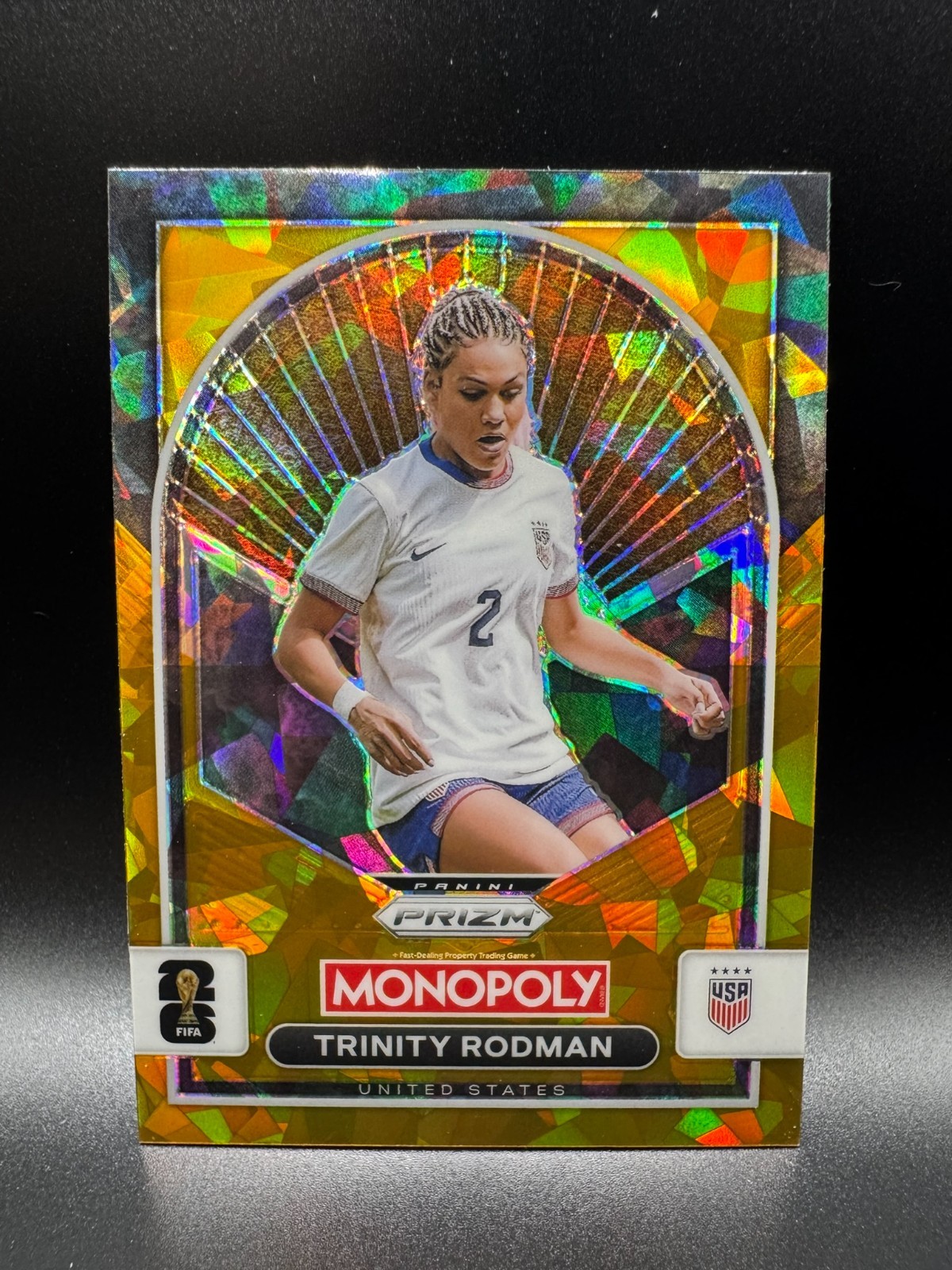 2026 Panini Prizm Monopoly Trinity Rodman Gold Cracked Ice