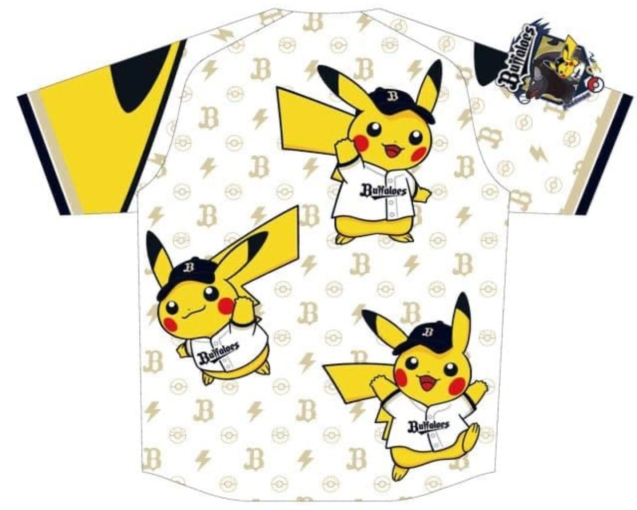 Pokemon Pikachu Orix Buffaloes Collaboration Jersey Limited Japan