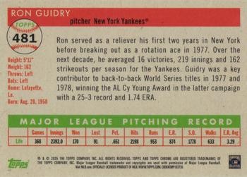 2025 Topps Chrome Platinum #481 Ron Guidry