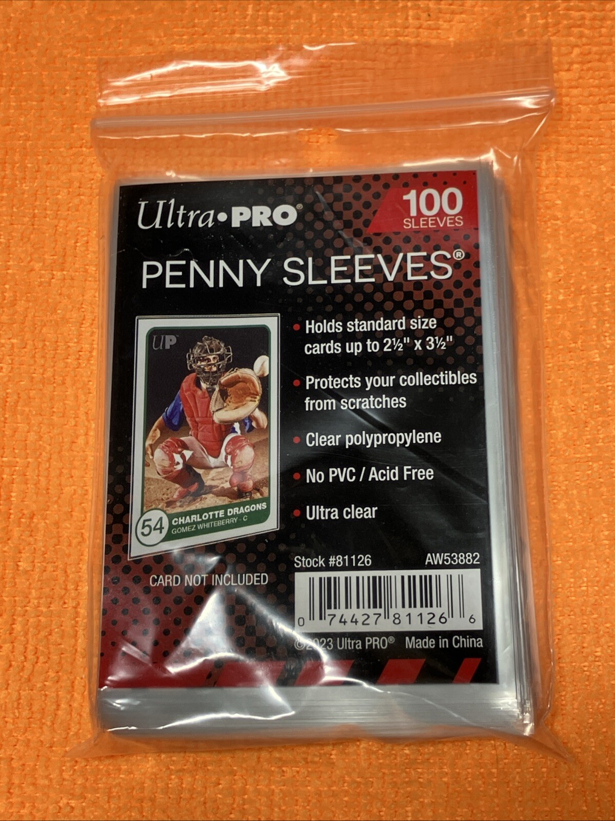 Ultra Pro Penny Sleeves – 100 Standard Size Card Sleeves AW53882