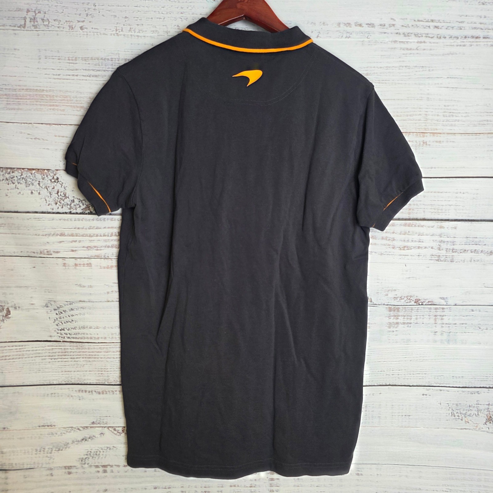 McLaren Formula 1 Team Polo Shirt Grey Orange Jack Daniels Womens Medium GB18401