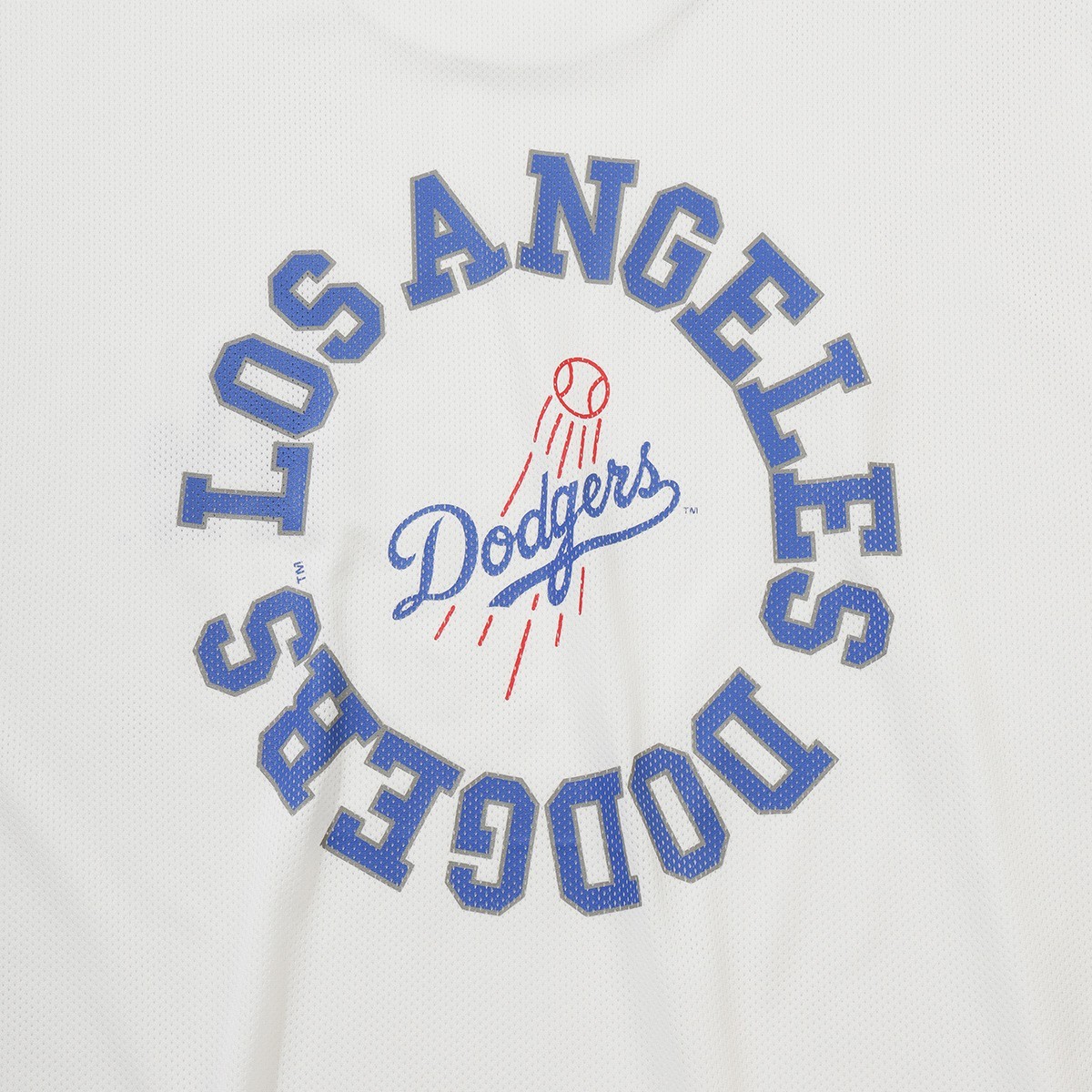 New Era 2026 MLB LA Dodgers Mesh T-shirt, Off-White
