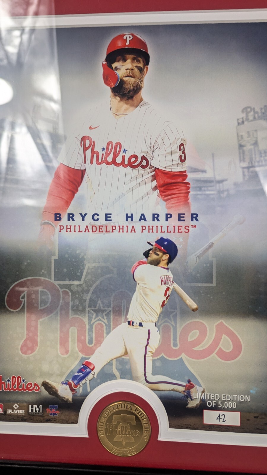 Bryce Harper Highland Mint Framed Coin And Photo Limited Edition #42/5000