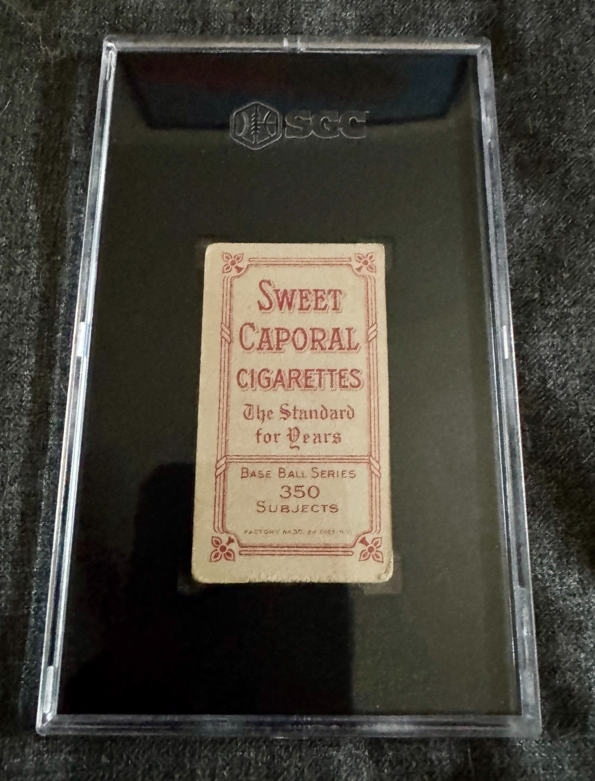 1909-11 T206 Charley O’Leary Portrait Sweet Caporal 350 SGC 2.5