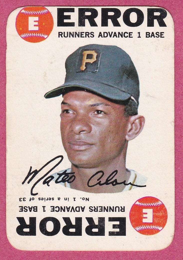 1968 Topps Baseball Game Cards, various conditions