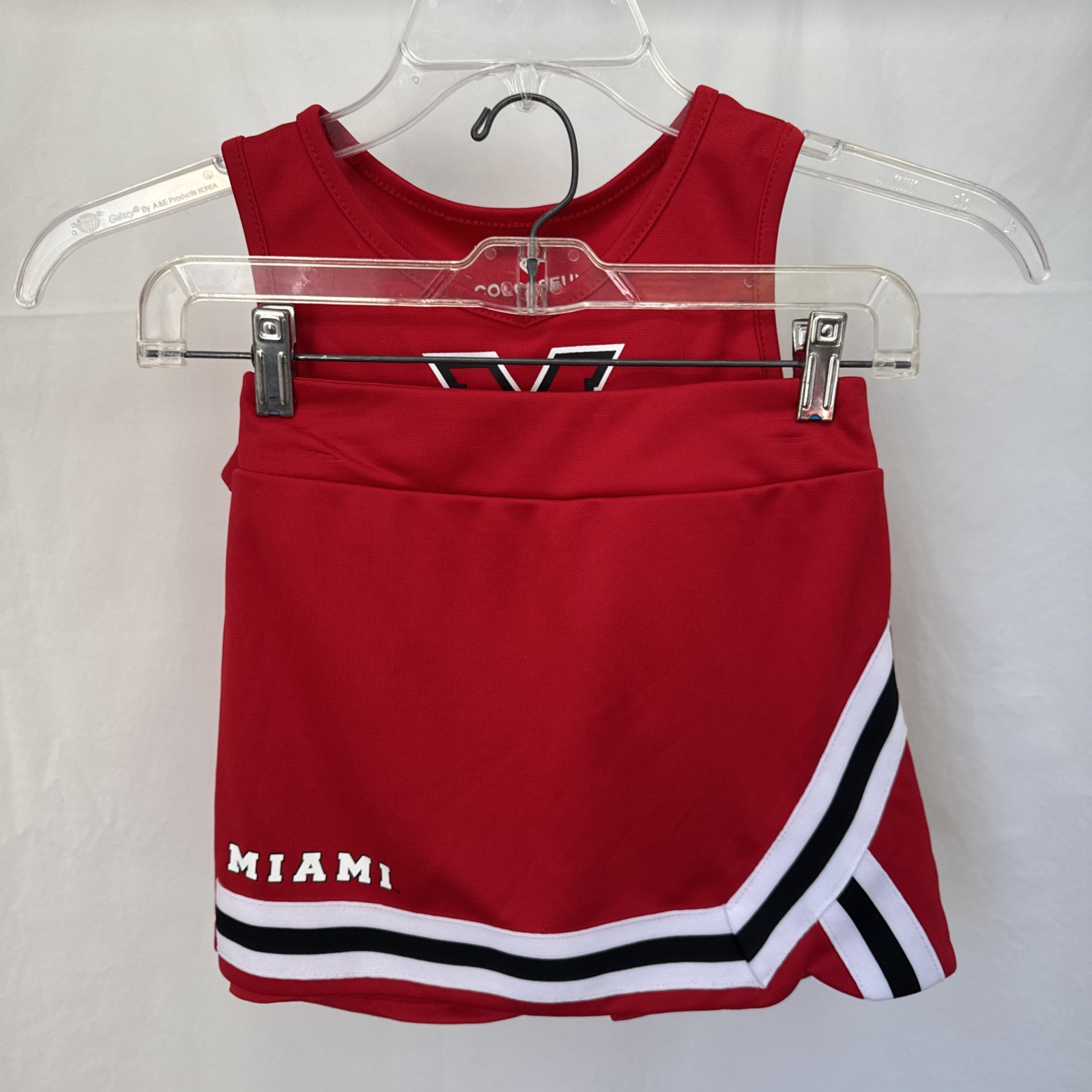 Miami RedHawks Colosseum Girls Youth M(7-8) L(10-12) Cheerleader Set Mixed Sizes