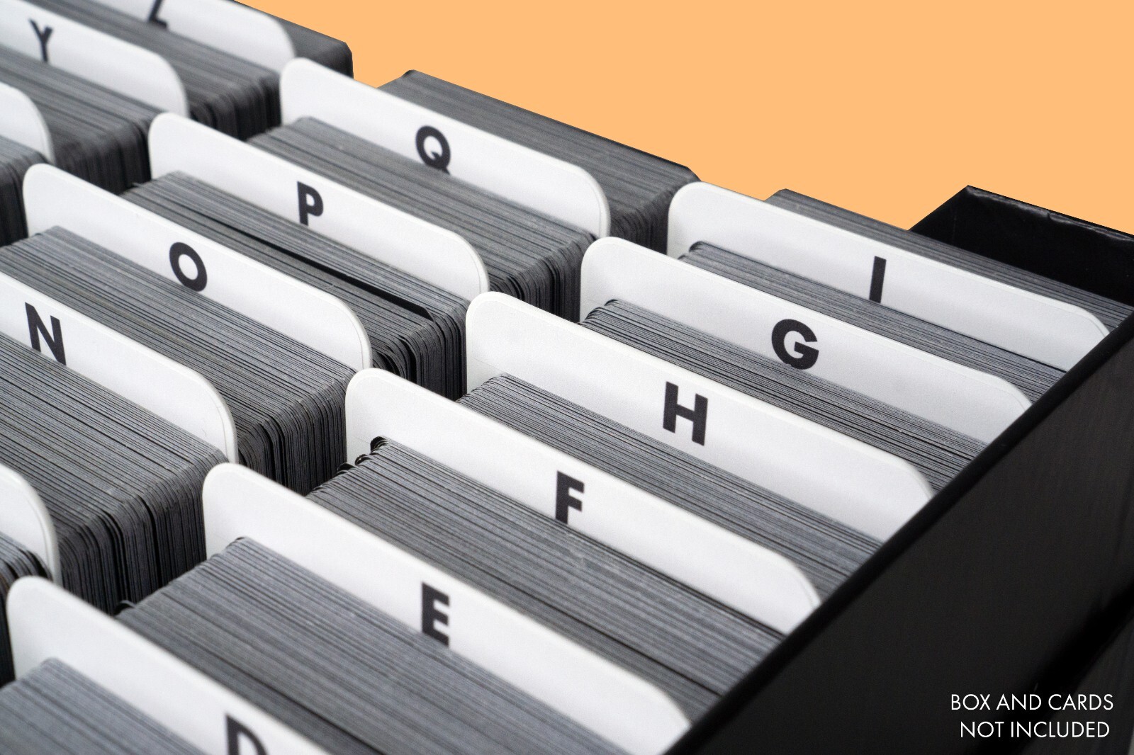 Card Dividers with Alphabet Labels | Vertical
