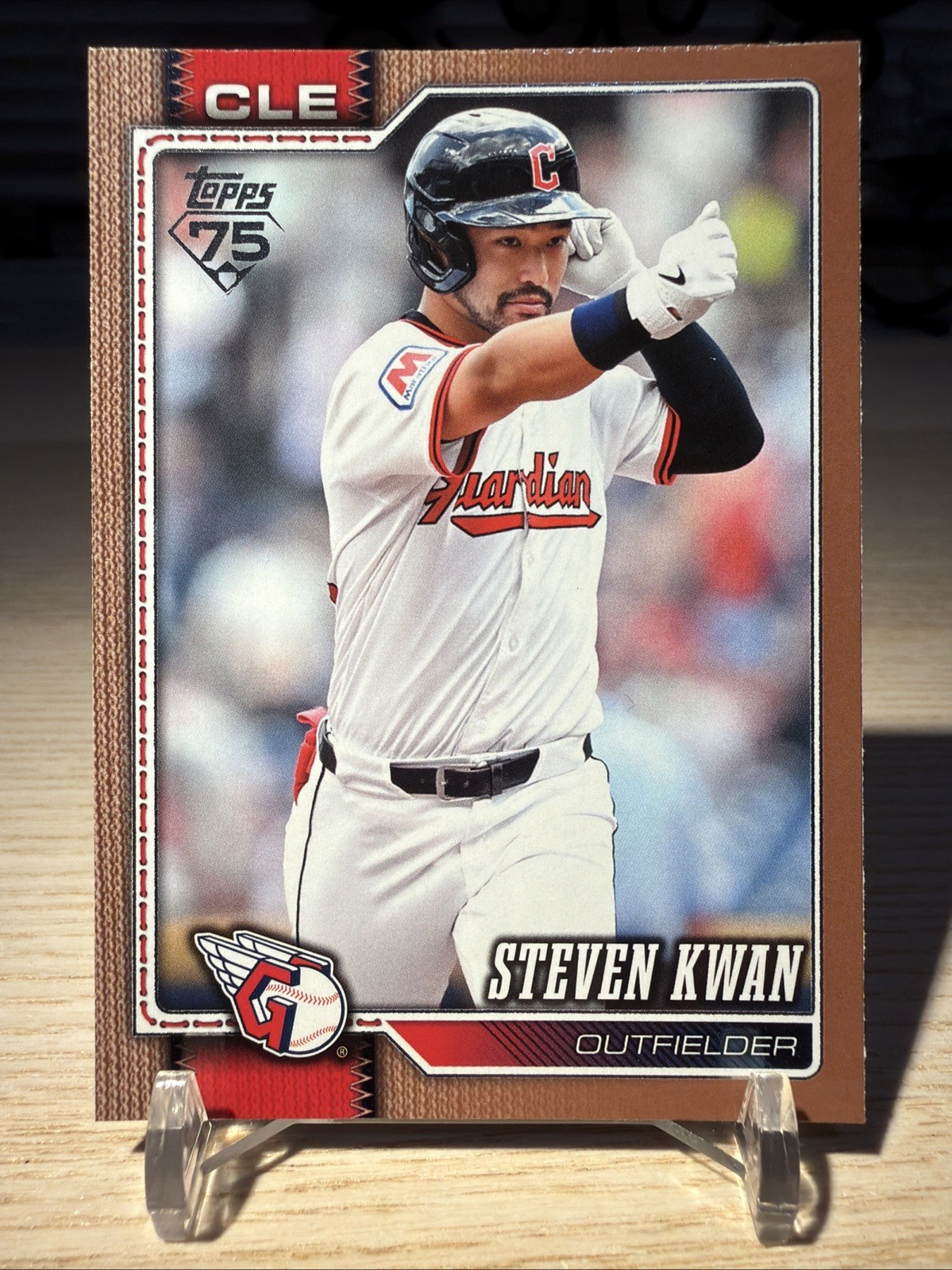 2026 Topps Series 2 Steven Kwan Gold 1656/2026 #675 Cleveland Guardians