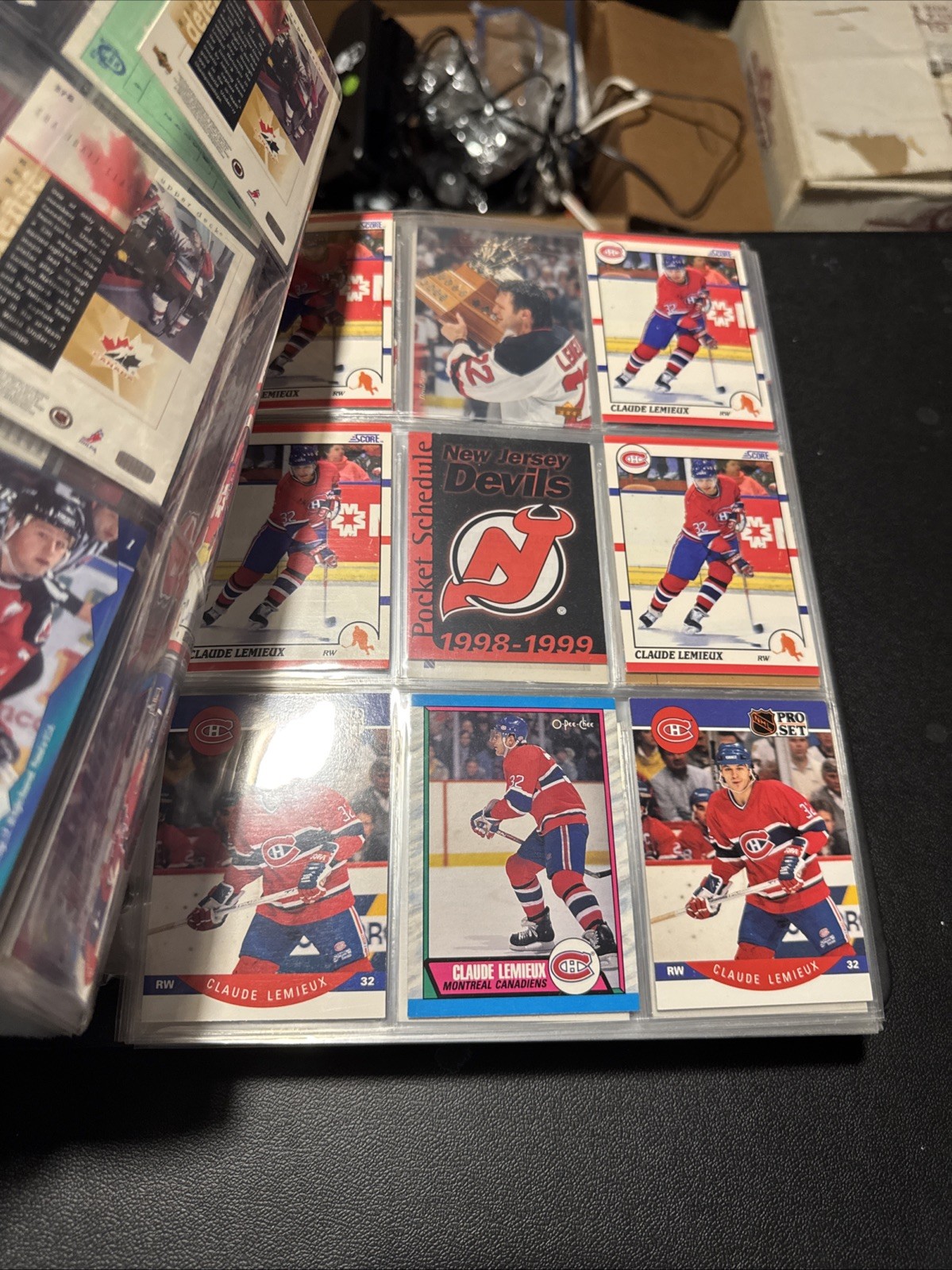 Hockey Card Binder With Pages with Full Hockey Cards