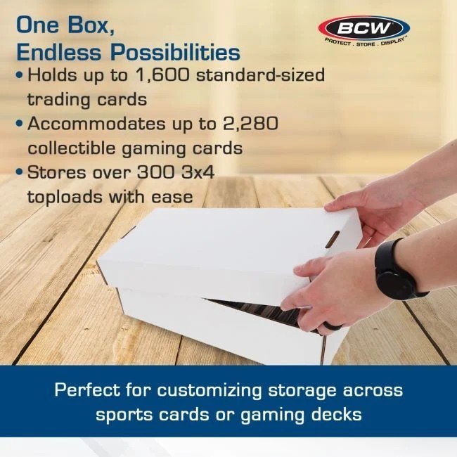 (25x) BCW Shoe Box (1600 Count) Corrugated Cardboard Storage Box