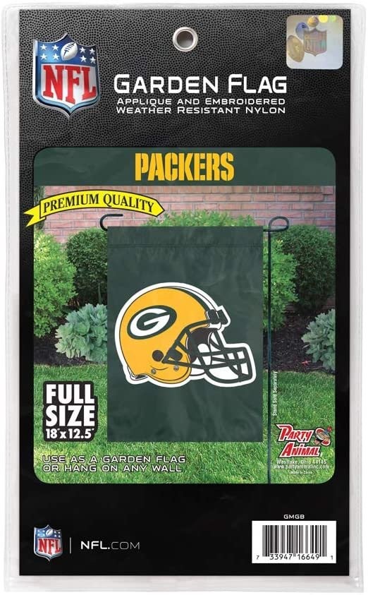 Green Bay Packers Premium Garden Flag Banner Applique Embroidered Helmet…
