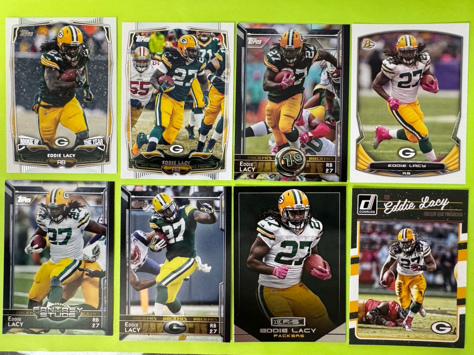Eddie Lacy 2013 Topps Chrome #131 Rc Rookie Auto Autograph