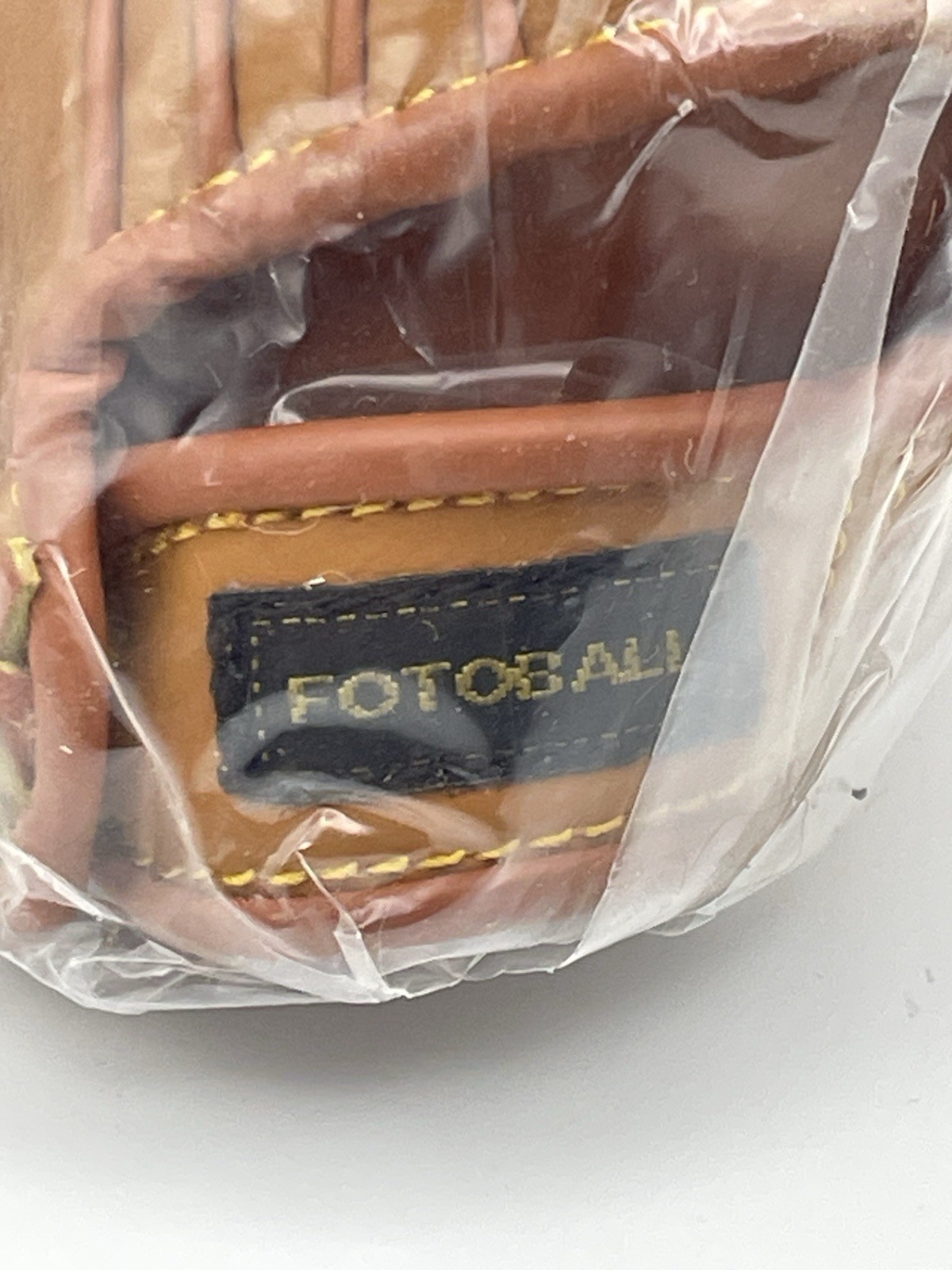 Fotoball Display for Baseball Mini Brown Glove Genuine Leather 4 1/2” X 3″