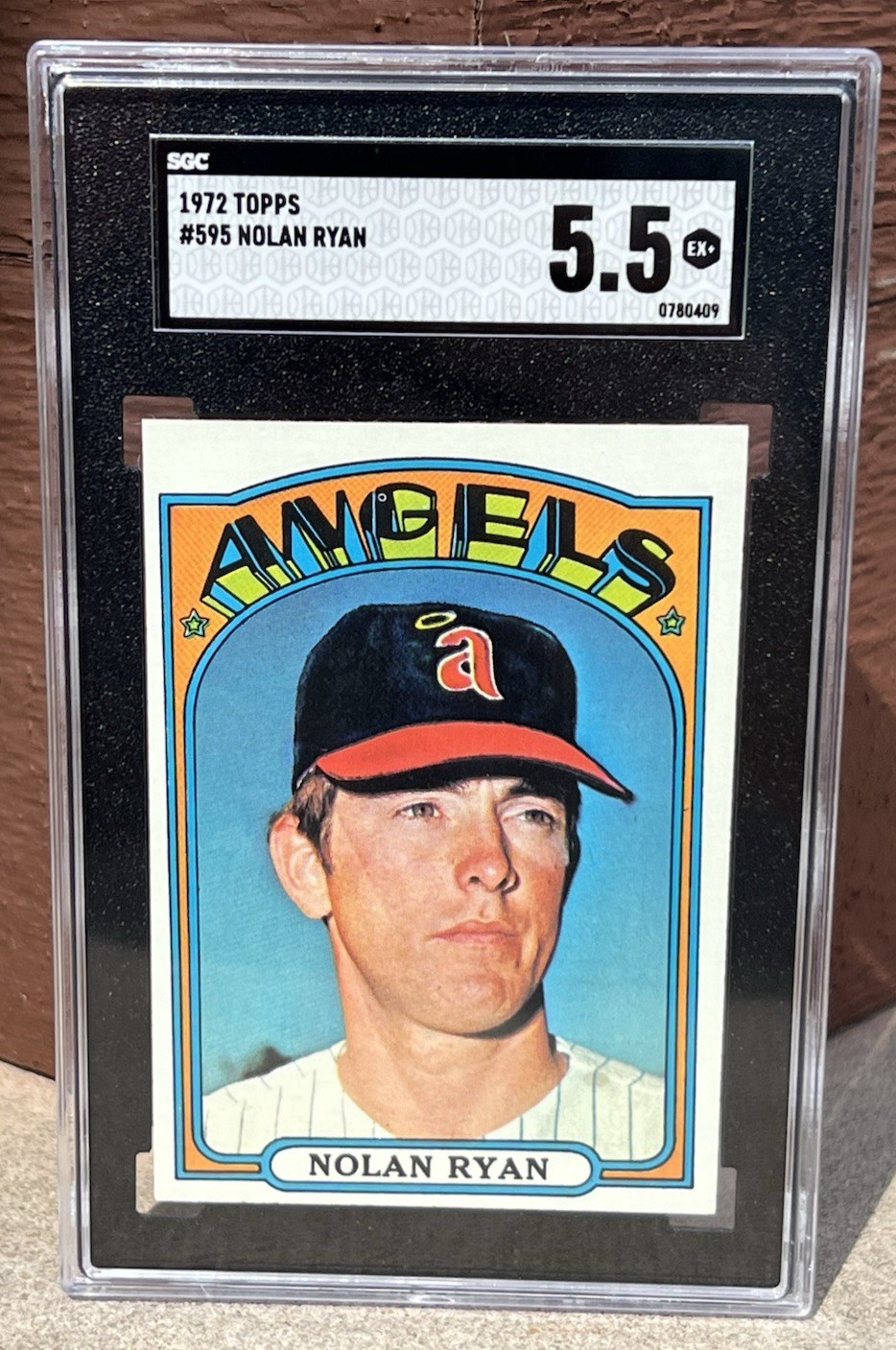 1972 Topps #595 Nolan Ryan SGC 5.5 – California Angels HOF!