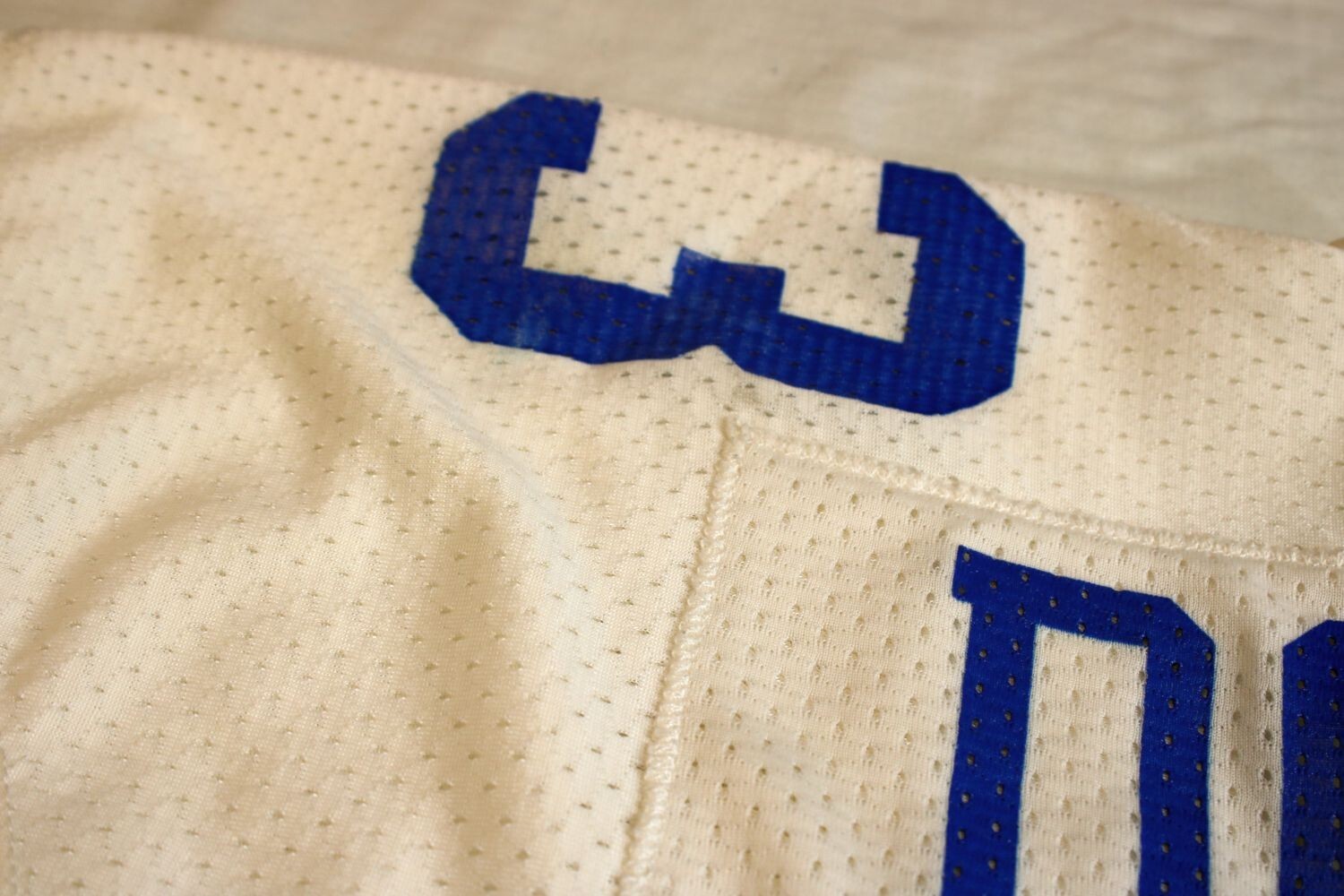 Tony Dorsett Televised Game Worn Jersey 8/17/85 w/Crotch Flap Grey Flannel COA
